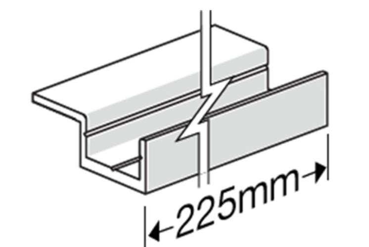 James Hardie HardieDeck Single Wing Base Jointer 225mm (Pack of 35) | PPC Fibre Cement