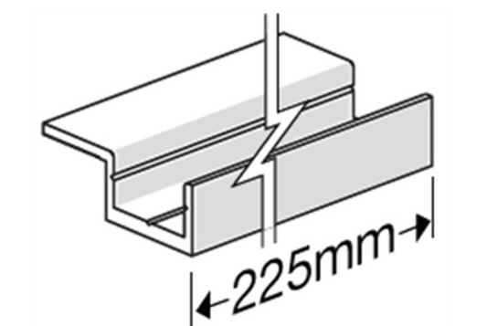 James Hardie HardieDeck Single Wing Base Jointer 225mm (Pack of 35) | PPC Fibre Cement