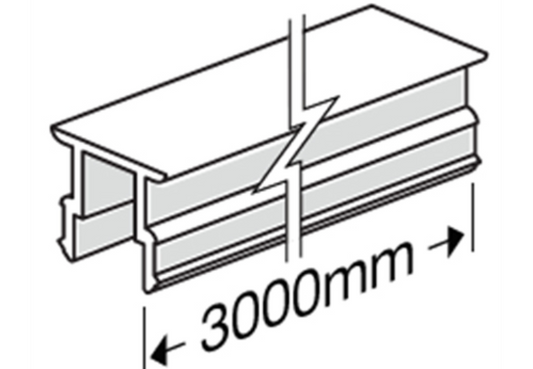 James Hardie HardieDeck Snap-In Top Strip Fire Zone 3000mm (5 Pack) | PPC Fibre Cement